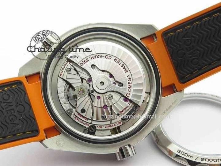 0417 Resilient Planet Ocean 2016 43.5mm SS OM 1:1 Best Edition Black Dial On Black Nylon Strap A 8167